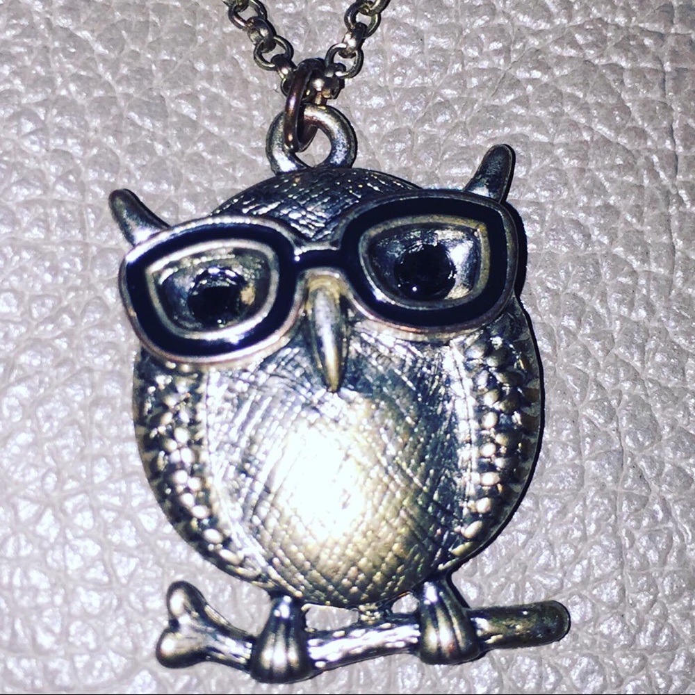 Adorable Owl with glasses pendant icing brand